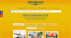 Desktop Screenshot of kursmazury.com